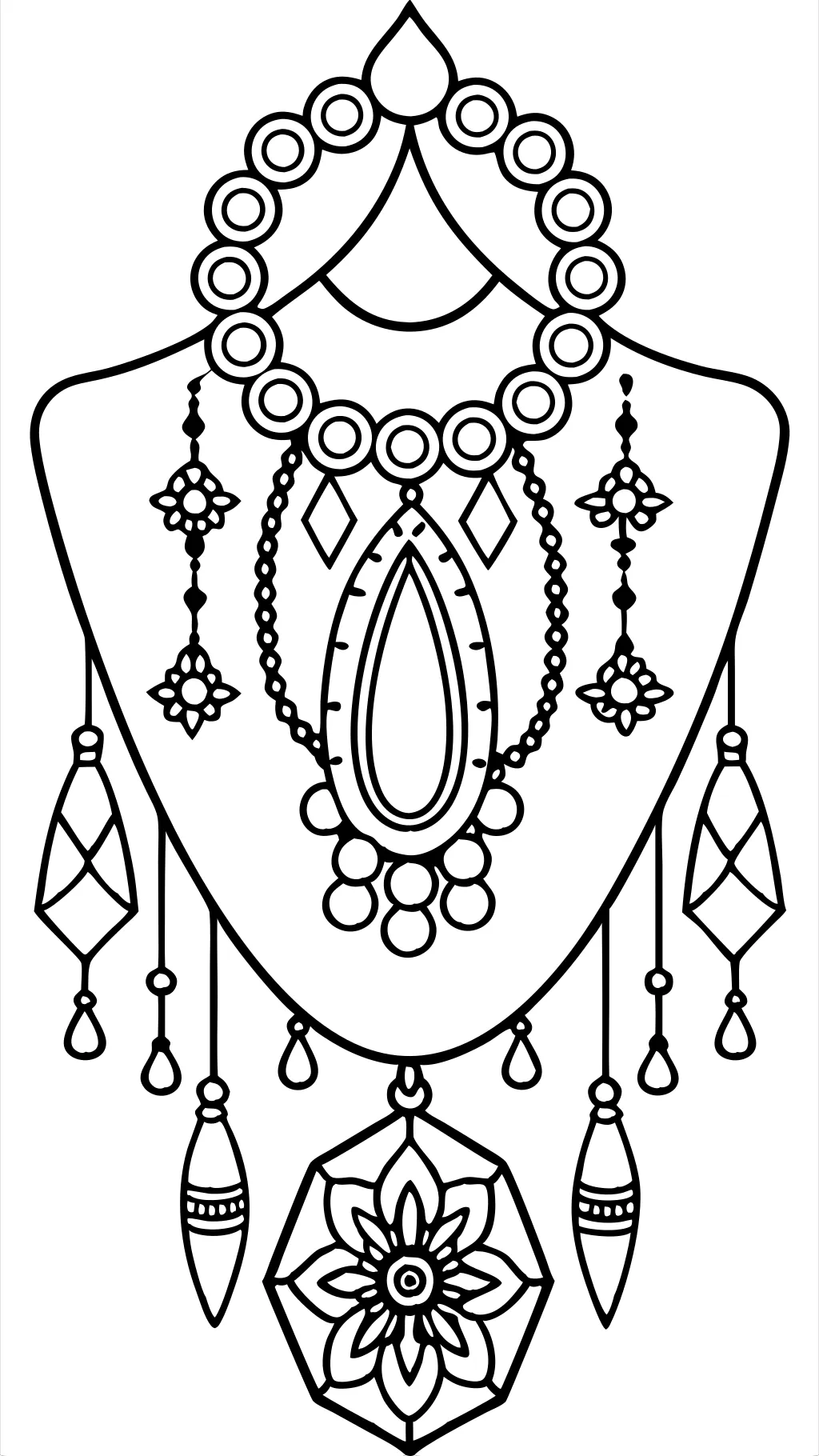 coloring pages jewelry